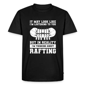 On dirait peut-être que je t’écoute faire du rafting Kaya - T-shirt Premium bio Homme - noir - Devant - Nico (187cm)