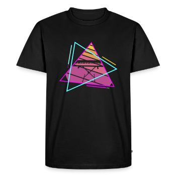 Rétro Vintage Classic Digital Piano Instrument - T-shirt Premium bio Homme - noir - Devant - Nico (187cm)