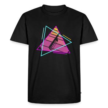 Rétro Vintage Classic Keytar Player Instrument - T-shirt Premium bio Homme - noir - Devant - Nico (187cm)