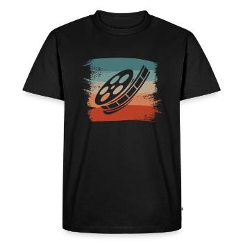 Retro Vintage Classic Editor Édition - T-shirt Premium bio Homme - noir - Devant - Nico (187cm)