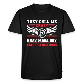 Krav Maga Apparel Israélien Self - T-shirt Premium bio Homme - noir - Devant - Nico (187cm)