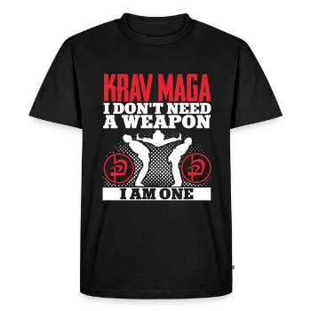 Krav Maga Apparel Israélien Self - T-shirt Premium bio Homme - noir - Devant - Nico (187cm)