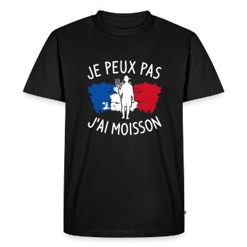 Je Peux Pas J'ai Moisson Agriculteur Agricole - T-shirt Premium bio Homme - noir - Devant - Nico (187cm)