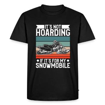 Rétro c’est maintenant accumuler si c’est pour ma motoneige - T-shirt Premium bio Homme - noir - Devant - Nico (187cm)