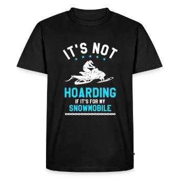 C’est maintenant accumuler si c’est pour ma motoneige - T-shirt Premium bio Homme - noir - Devant - Nico (187cm)