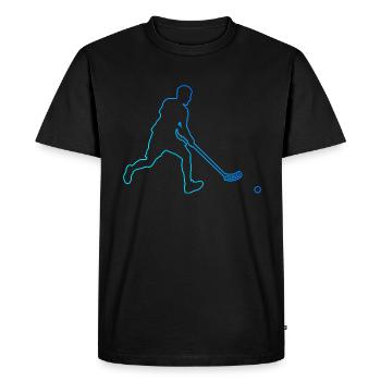 Floorball Women's Floorball Men's Floorball Games - Men's Premium Organic T-Shirt - black - Front - Nico (187cm)