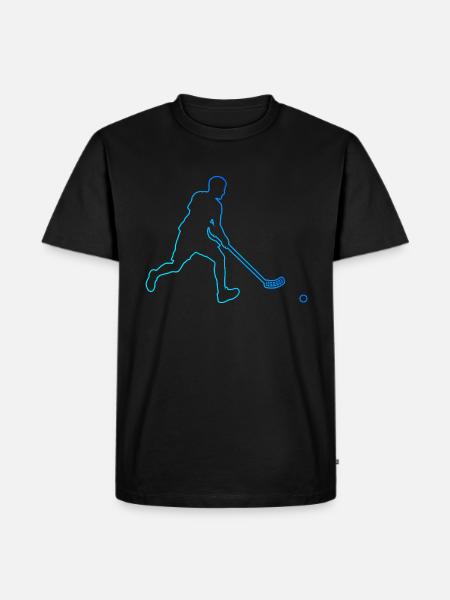 Floorball Floorball Floorball Mænd Floorball Spil - Herre Premium økologisk T-shirt - sort