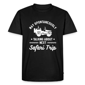 I Don't Go Anywhere Without My Bipod Coyote - Men's Premium Organic T-Shirt - black - Front - Nico (187cm)