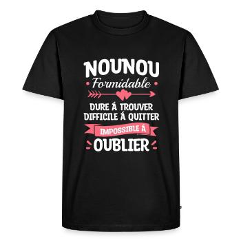 Nounou Formidable Dure À Trouver Difficile À - T-shirt Premium bio Homme - noir - Devant - Nico (187cm)