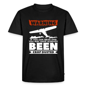 Avertissement Si vous pouvez lire ceci, vous avez peut-être été - T-shirt Premium bio Homme - noir - Devant - Nico (187cm)