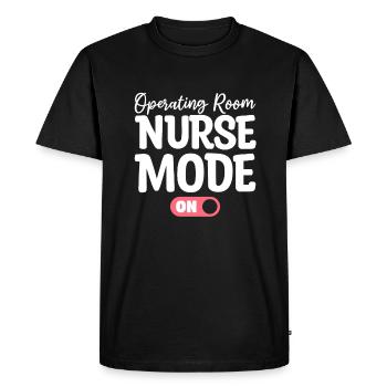 Operating Room Nurse Mode On OR Nurses RN - Men's Premium Organic T-Shirt - black - Front - Nico (187cm)