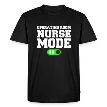 Operating Room Nurse Mode On OR Nurses RN - Men's Premium Organic T-Shirt - black - Front - Nico (187cm)