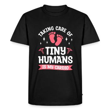 Taking Care Of Tiny Humans Is My Cardio NICU Nurse - Men's Premium Organic T-Shirt - black - Front - Nico (187cm)