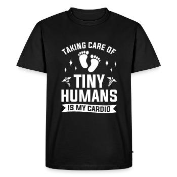 Taking Care Of Tiny Humans Is My Cardio NICU Nurse - Men's Premium Organic T-Shirt - black - Front - Nico (187cm)