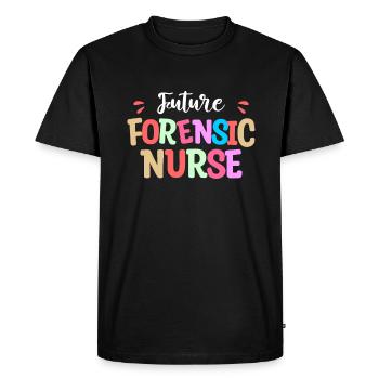 Future Forensic Nurse Medical Science Nursing RN - Men's Premium Organic T-Shirt - black - Front - Nico (187cm)