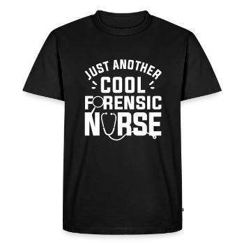 Just Another Cool Forensic Nurse RN Nurses - Men's Premium Organic T-Shirt - black - Front - Nico (187cm)