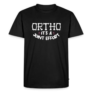 Ortho It's A Joint Effort Orthopedic Surgeon - T-shirt Premium bio Homme - noir - Devant - Nico (187cm)