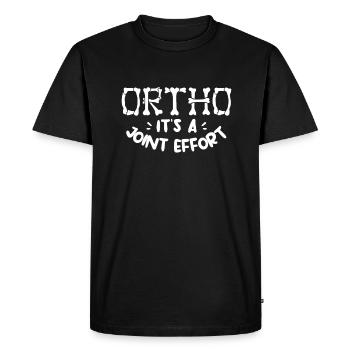 Ortho It's A Joint Effort Orthopedic Surgeon - T-shirt Premium bio Homme - noir - Devant - Nico (187cm)