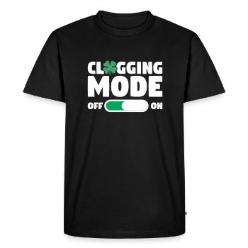 Mode colmatage le trèfle de la Saint-Patrick - T-shirt Premium bio Homme - noir - Devant - Nico (187cm)