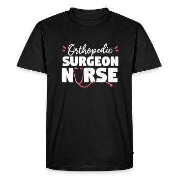 Orthopedic Surgeon Nurse Orthopedist Assistant - Men's Premium Organic T-Shirt - black - Front - Nico (187cm)