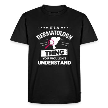 C’est une chose dermatologique que vous ne comprendriez pas - T-shirt Premium bio Homme - noir - Devant - Nico (187cm)