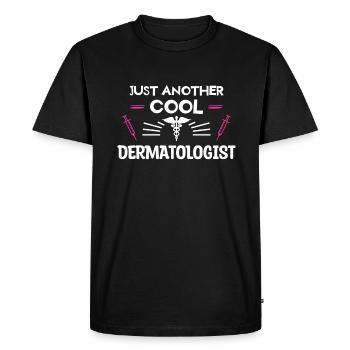 Juste une autre dermatologie dermatologue cool - T-shirt Premium bio Homme - noir - Devant - Nico (187cm)