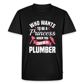 Qui veut être une princesse quand vous pouvez être une - T-shirt Premium bio Homme - noir - Devant - Nico (187cm)