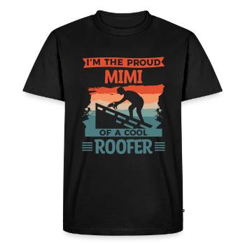This Man Is An Awesome Mimi And A Roofer - Men's Premium Organic T-Shirt - black - Front - Nico (187cm)
