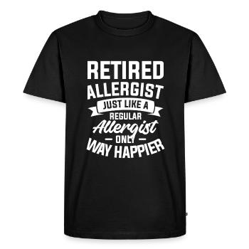 Allergologue à la retraite comme un allergologue régulier - T-shirt Premium bio Homme - noir - Devant - Nico (187cm)