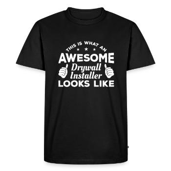 This Is What An Awesome Drywall Installer Looks - Men's Premium Organic T-Shirt - black - Front - Nico (187cm)