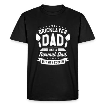 I'm A Bricklayer Dad Like A Normal Dad But Way - Men's Premium Organic T-Shirt - black - Front - Nico (187cm)