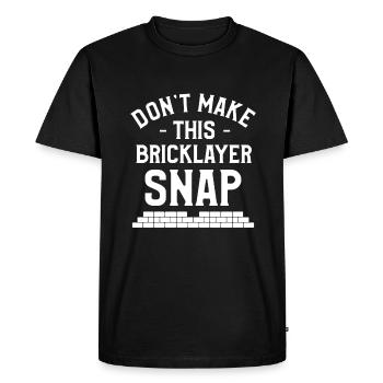 Ne faites pas de maçon casser la maçonnerie - T-shirt Premium bio Homme - noir - Devant - Nico (187cm)