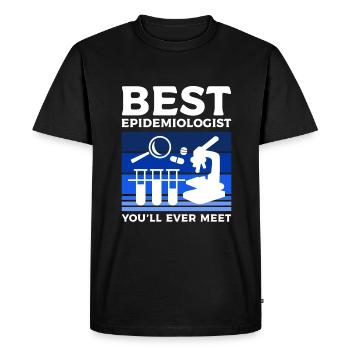 Best Epidemiologist You'll Ever Meet Epidemiology - Men's Premium Organic T-Shirt - black - Front - Nico (187cm)