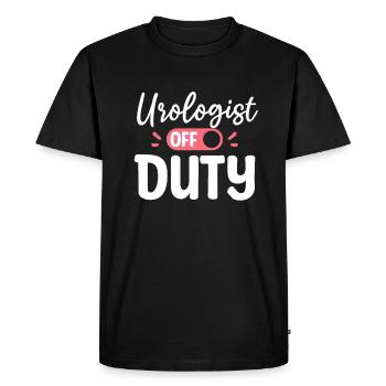 Urologist Off Duty Urology Urologists - Men's Premium Organic T-Shirt - black - Front - Nico (187cm)