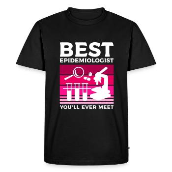 Best Epidemiologist You'll Ever Meet Epidemiology - Men's Premium Organic T-Shirt - black - Front - Nico (187cm)
