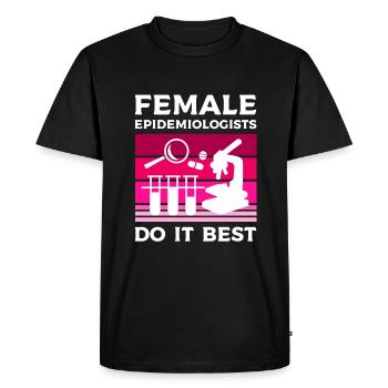 Female Epidemiologists Do It Best Epidemiology - Men's Premium Organic T-Shirt - black - Front - Nico (187cm)