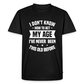 I'm The Crazy Rehab Nurse They Warned You About RN - Men's Premium Organic T-Shirt - black - Front - Nico (187cm)