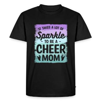 It Takes A Lot Of Sparkle To Be A Cheer Mom - Men's Premium Organic T-Shirt - black - Front - Nico (187cm)