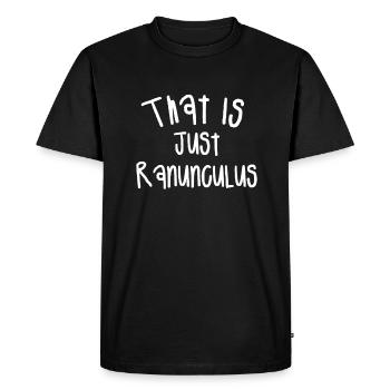 C’est juste Ranunculus Flower Arrangement Fleuriste - T-shirt Premium bio Homme - noir - Devant - Nico (187cm)
