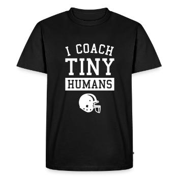 I Coach Tiny Humans Coaching Baseball Coaches - Men's Premium Organic T-Shirt - black - Front - Nico (187cm)