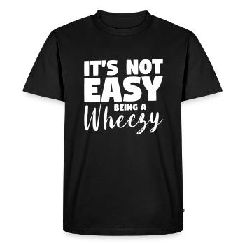 Ce n’est pas facile d’être une conscience de l’asthme sifflante - T-shirt Premium bio Homme - noir - Devant - Nico (187cm)