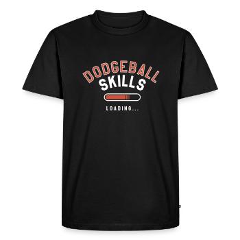 Dodgeball Skills Loading Dodgeball Player - Men's Premium Organic T-Shirt - black - Front - Nico (187cm)