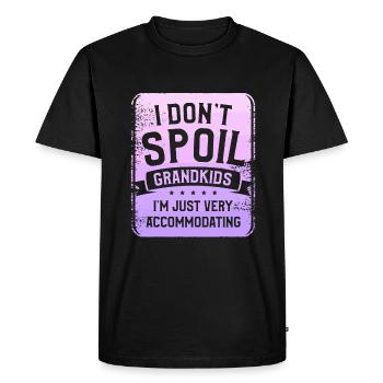 Je ne gâte pas les petits-enfants, je suis juste très - T-shirt Premium bio Homme - noir - Devant - Nico (187cm)