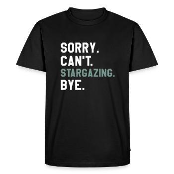 Désolé de ne pas pouvoir observer les étoiles à l’astronomie Observation des étoiles - T-shirt Premium bio Homme - noir - Devant - Nico (187cm)