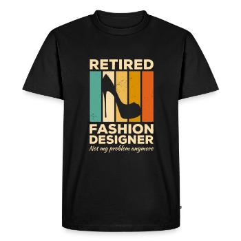 Le créateur de mode à la retraite n’est plus mon problème - T-shirt Premium bio Homme - noir - Devant - Nico (187cm)