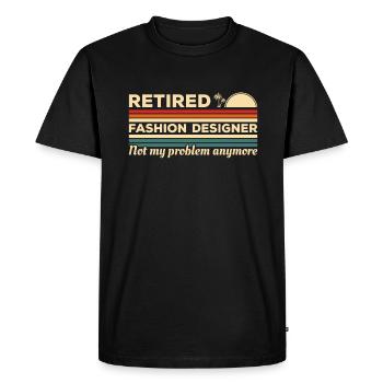 Le créateur de mode à la retraite n’est plus mon problème - T-shirt Premium bio Homme - noir - Devant - Nico (187cm)