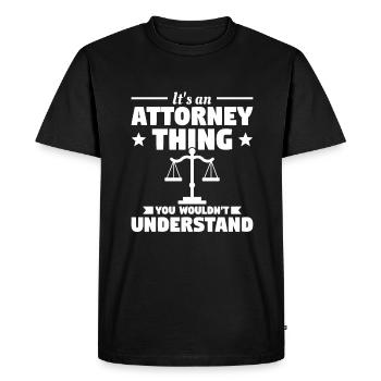 C’est une chose d’avocat que vous ne comprendriez pas - T-shirt Premium bio Homme - noir - Devant - Nico (187cm)