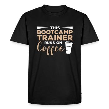 Ce formateur de Bootcamp fonctionne sur la formation au café - T-shirt Premium bio Homme - noir - Devant - Nico (187cm)