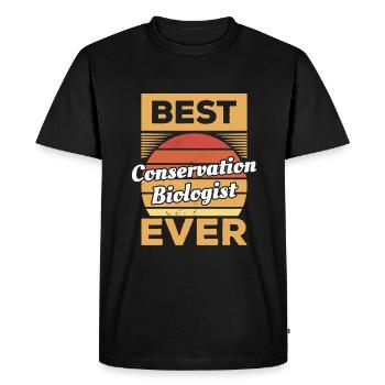 Vintage Meilleur biologiste de la conservation de tous les temps Biologie - T-shirt Premium bio Homme - noir - Devant - Nico (187cm)
