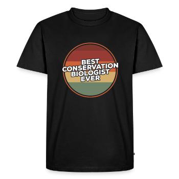 Vintage Meilleur biologiste de la conservation de tous les temps Biologie - T-shirt Premium bio Homme - noir - Devant - Nico (187cm)